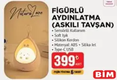 NATURALOVE FİGÜRLÜ AYDINLATMA (ASKILI TAVŞAN)